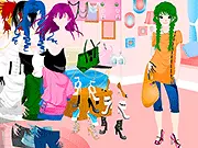 Cutie Fashion Dressup free online game, styling cute outfits for mall trip, casual fashion game on PlayArcadeHub