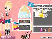 Naive Breezy Girl dress up game, a cute girl character wearing a sweet, airy outfit, play free online
