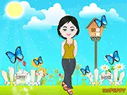 Bibi Doll Maker game screenshot, showing character creation and customization free online