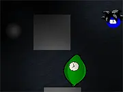 Screenshot from CC-Stealth Wars game showing a character hiding from a patrolling guard's vision cone. Play free online stealth action game.
