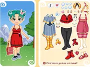 Dressup Maera free online game featuring a girl model in a stylish outfit and accessories