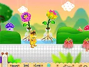 Pudding Bear platform game screenshot, free online shooter game, hungry bear arcade game, shooting jellies PlayArcadeHub