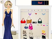 Fashion game where players dress up a character in rainbow-themed outfits