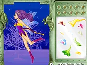 The beautiful Tulip Fairy standing in a field of flowers in the free online dress up game