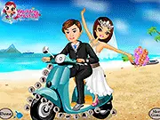Wedding Ride Dress Up free online game, girl in a gorgeous white wedding dress, bridal fashion styling on PlayArcadeHub