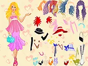 Relaxt Dress Up free online game, girl in summer clothes and accessories, easy fashion game on PlayArcadeHub