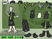Dress-Up Luke game screen showing the character Luke McKay being styled in different clothes, free online fan dress-up game