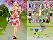 Crossing Line Fashion free online dress-up game featuring a character wearing a stylish androgynous outfit that blends masculine and feminine clothes