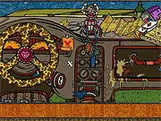 The Mother of the Bird Men point-and-click free online adventure game, interacting with strange objects to find a way out