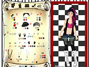 Rebel Girl Dress Up free online punk goth hipster fashion game
