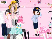 Career Day Cutie free online dress up game screenshot, lady dressed in professional outfits, career woman styling