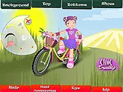 Chic Cycle Dress Up free online game, play fashion styling, girl with bike dress up