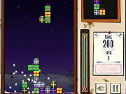 Presents Panic online free Christmas puzzle game, falling festive blocks and presents combining different puzzle styles