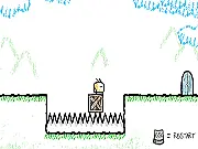 Play You are a Box free online platform puzzle game, a simple box character sliding and jumping to solve geometric puzzles