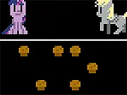 Muffin Count online game screenshot showing Twilight Sparkle and baked goods census