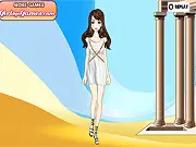 Free online game: Roman Girl Dress Up, ancient history fashion game, style a classic Roman lady, toga and stola game
