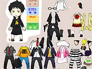 Free online Adachi San Dress Up game, anime style character, versatile fashion wardrobe, play free dressup game on PlayArcadeHub