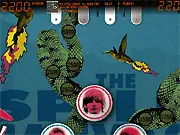 The Spill Canvas Pinball free game, online arcade pinball, score points, music-themed game on PlayArcadeHub