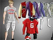 Sam Evans Dress Up free online fashion game, allowing players to style the character from the Glee TV series with various outfits and clothing.