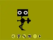 Play Dancer Cubz free online music game, a robot cub dancing to five different music and mode changes in a fun rhythm game.