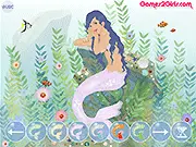 Sleeping Mermaid Dress Up game screenshot, Mermaid dress up game, Casual girl game
