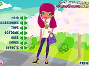 Nervous Date Dress Up free online game, choosing an attractive and comfortable first date outfit, Layla fashion styling