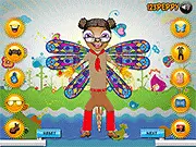 Boxer Dragonfly Dressup free online game screenshot - dressing up a dragonfly boxer with gear and clothes