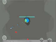 Fluid Blast free online game, arcade shooter, upgrade ship, destroy the center glob, high difficulty game on PlayArcadeHub