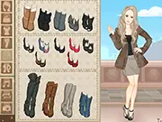 Play Glamorous Winter V2 Dressup online free style game, easy glamorous winter looks, chic winter outfits and coats