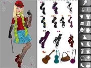 Vasylissa Dress Up free online fashion game with bright colorful clothes and makeup on PlayArcadeHub