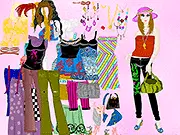 Anny Summer Dress Up free online game image showing Anny wearing a stylish summer dress and sunglasses