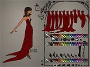 Erté Elegance free online Art Deco fashion dress-up game screenshot, styling a glamorous 1920s look