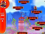 Free online game: Sky Jumper, arcade jumping game, collect coins and reach a high score, vertical platformer