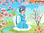 Cute Cherry Girl Dressup free online game cherry blossom spring fashion