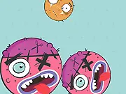 Ugly Invasion game screenshot showing a monster filling the screen with territory and avoiding an opponent