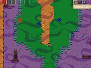 Gameplay screenshot of the action game Castle of the Insect King, showing the Captain character fighting a large, fearsome insect enemy within a dark, castle corridor.