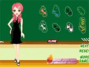 School Commemoration Fashion free online game, four friends (Tina, Carry, Candy, Ailsa) styled for graduation photos, fashion dressup