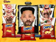 Your Chipsy Face game screenshot, funny celebrity photo matching game online