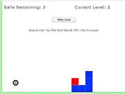 Play Knock Em free physics puzzle game online. Knock the red block off the platform on PlayArcadeHub.