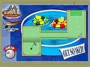 Adventure Golf free online mini golf game screenshot, 9-hole course