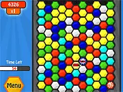 Hexer free online puzzle game with rotating hexagonal blocks and matching colors