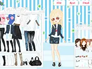 Play Fall Denim Trends free online dress up game, style fall-themed outfits with classic denim clothes