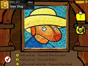 Famous Paintings Parodies 8 game screenshot, quiz with a humorous alteration of a famous painting, free online trivia game