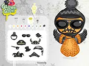 Free online Grummi Goons Dress Up game, customize monster doll, creator game, funny monster with horns and accessories, play on PlayArcadeHub