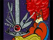 Unsuper Heroes Parodies free online game screenshot showing a humorous, bizarre parody of a famous superhero on PlayArcadeHub