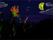 Playing FireWorkOut online free game; launching colorful firework rockets for high scores