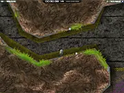 Cluster Lander free online space exploration game flying through rock clusters and asteroids