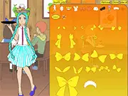 Play Cafe Dressup game, online free fashion game, styling a cafe server, PlayArcadeHub