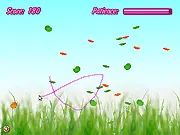 Bubbleflies Loop game screen showing a variety of pink, blue, yellow, and green circular bubbleflies being circled by a drawn line
