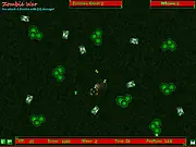Zombie War Flash free online game, shooting zombies chasing player, arcade shooter game on PlayArcadeHub